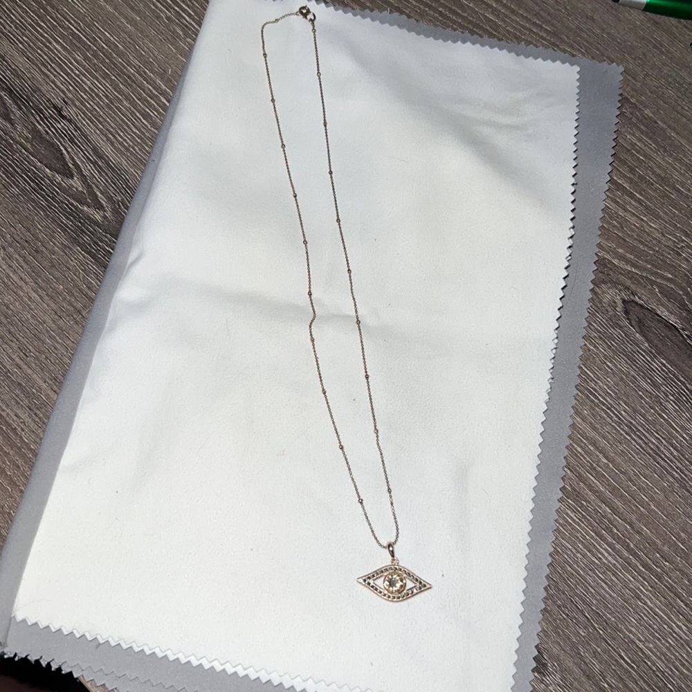 Evel eye necklace only use it once.925 silver